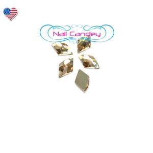 Rhombus Crystals Gold Shadow 6x10mm Flatback